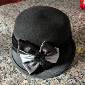 Agora Wool Hat with Satin and Wool trim